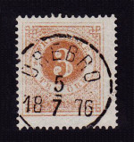 Örebro Frimärke 5/7 1876 Örebro Frimärke 5/7 1876