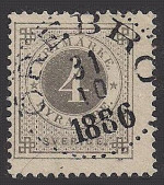 Örebro Frimärke 31/10 1886 Örebro Frimärke 31/10 1886