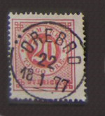 Örebro Frimärke 18/1 1877 Örebro Frimärke 18/1 1877