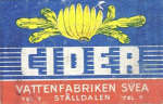 Ställdalens Bryggeri Vattenfabriken Svea Cider Ställdalens Bryggeri Vattenfabriken Svea Cider
