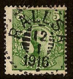 Rällså Frimärke 12/1 1916 Rällså Frimärke 12/1 1916