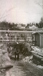 Lindesberg Bygger en tunnel under Järnvägsspåret