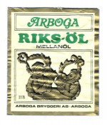 Arboga Bryggeri RiksÖl Klass II B Mellanöl Arboga Bryggeri RiksÖl Klass II B Mellanöl