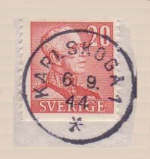 Karlskoga Frimärke 6/9 1944 Karlskoga Frimärke 6/9 1944