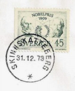 Skinnskatteberg Frimärke 31/12 1973 Skinnskatteberg Frimärke 31/12 1973