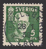 Hallsbergs Frimärke 28/1 1938 Hallsbergs Frimärke 28/1 1938