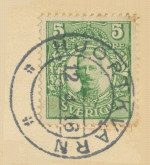 Hjortkvarn Frimerke 12/4 1916 Hjortkvarn Frimerke 12/4 1916