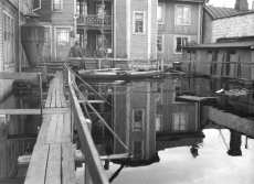 Lindesberg, Kungsgatan, Ekmanska Gården 1931 Lindesberg, Kungsgatan, Ekmanska Gården 1931