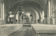 Askersund, Landsförsamlingens Kyrka, Interiör 1916 Askersund, Landsförsamlingens Kyrka, Interiör 1916