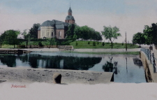 Askersund Kyrka och vattnet 1904 Askersund Kyrka och vattnet 1904