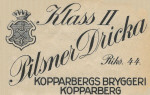 Kopparberg Pilsner dricka Klass 2 Kopparberg Pilsner dricka Klass 2