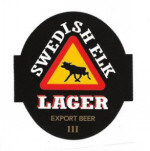 Kopparbergs Bryggeri Swedish Elk Lager Export Beer Klass III, Framsidan Kopparbergs Bryggeri Swedish Elk Lager Export Beer Klass III, Framsidan