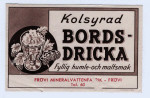 Frövi Bryggeri, Mineralvattenfabriken Kolsyrad bordsdricka Frövi Bryggeri, Mineralvattenfabriken Kolsyrad bordsdricka