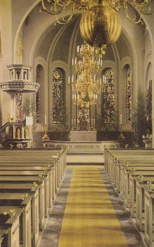 Nora Kyrka Interiör 1955 Nora Kyrka Interiör 1955