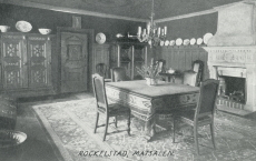Rockelstad. Matsalen, Interiör Rockelstad. Matsalen, Interiör