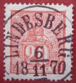 Lindesbergs Frimärke 6/11 1870 Lindesbergs Frimärke 6/11 1870