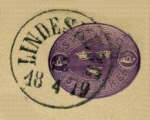 Lindesbergs Frimärke 18/4 1879 Lindesbergs Frimärke 18/4 1879