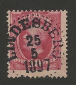 Lindesberg Frimärke 25/5 1897