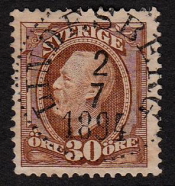 Lindesberg Frimärke 2/7 1894