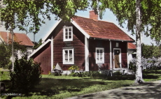 Kumla Skomakaregatan, Skomakarstugan vid Kumlasjön 1960 Kumla Skomakaregatan, Skomakarstugan vid Kumlasjön 1960