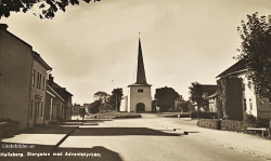 Hallsberg, Storgatan med Adventskyrkan