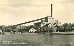 Frövi. Parti av Frövifors Pappersbruk 1950