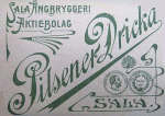 Sala Ångbryggeri AB, Pilsener Dricka Sala Ångbryggeri AB, Pilsener Dricka
