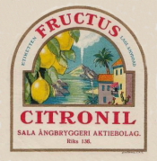 Sala Ångbryggeri AB, Fructus Citronil