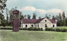 Sala, Sätra Brunn, Kyrkan och Klockstapeln 1961 Sala, Sätra Brunn, Kyrkan och Klockstapeln 1961