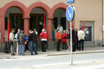 Samling inför avmarschen Samling inför avmarschen