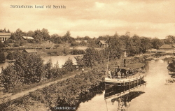 Strömsholms kanal vid Sembla 1919 Strömsholms kanal vid Sembla 1919