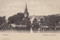 Eskilstuna, Jernvägsbron och Kyrkan Eskilstuna, Jernvägsbron och Kyrkan