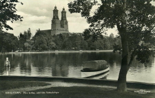 Eskilstuna, Nya Kyrkan, Sedd från Strömsholmen Eskilstuna, Nya Kyrkan, Sedd från Strömsholmen
