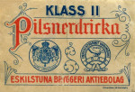 Eskilstuna Bryggeri AB, Pilsnerdricka klass II Eskilstuna Bryggeri AB, Pilsnerdricka klass II