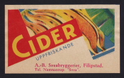 Filipstad, AB Sveabryggerier, Cider Filipstad, AB Sveabryggerier, Cider