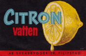 Filipstad, AB Sveabryggerier, Citron Vatten Filipstad, AB Sveabryggerier, Citron Vatten