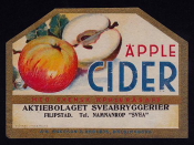 Filipstad, AB Sveabryggerier, Äpple Cider Filipstad, AB Sveabryggerier, Äpple Cider