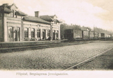 Filipstad, Bergslagernas Jernvägsstation Filipstad, Bergslagernas Jernvägsstation