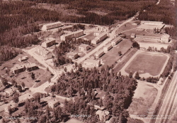 Flygfoto över Lesjöfors 1961 Flygfoto över Lesjöfors 1961