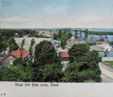 Öland, Utsikt från Böda Kyrka 1904 Öland, Utsikt från Böda Kyrka 1904