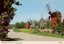 Störlinge Kvarnar - seven mills. Öland Störlinge Kvarnar - seven mills. Öland