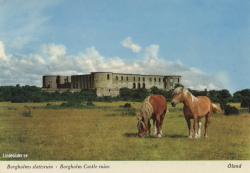 Öland, Borgholm Slottsruin 1984 Öland, Borgholm Slottsruin 1984