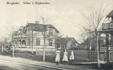 Öland, Borgholm Villor Å Esplanaden 1910 Öland, Borgholm Villor Å Esplanaden 1910