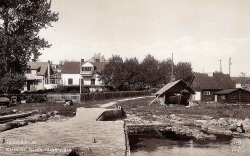 Fårösund. Gamla färjebryggan