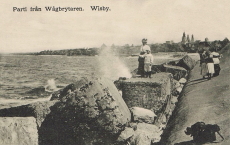 Gotland, Visby Parti från Vågbrytaren 1918 Gotland, Visby Parti från Vågbrytaren 1918