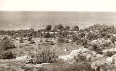 Gotland, Visby, Utsikt över Tältplatsen Norderstrand