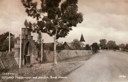 Gotland, Trappgavelport med Strandtun, Bunge Museum Gotland, Trappgavelport med Strandtun, Bunge Museum