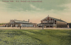 Gotland. Visborgs Slätt. Kök. Mathall och Gymnastikhall 1910 Gotland. Visborgs Slätt. Kök. Mathall och Gymnastikhall 1910