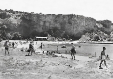 Gotland, Visby. Badviken, Snäckgärdsbaden, 1955 Gotland, Visby. Badviken, Snäckgärdsbaden, 1955