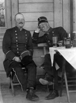 Kumla, Sannahed Militärer vid Snapsbordet 1905 Kumla, Sannahed Militärer vid Snapsbordet 1905